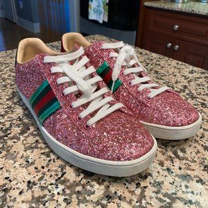 COPY - Gucci Ace Sneakers Pink Glitter